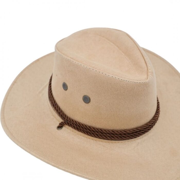 ⁦قبعة cowboy للرجال لون بيج⁩ - الصورة ⁦5⁩