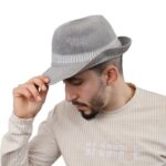 قبعة فيدورا للرجال لون سكني