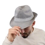 ⁦قبعة فيدورا للرجال لون سكني⁩ - الصورة ⁦2⁩