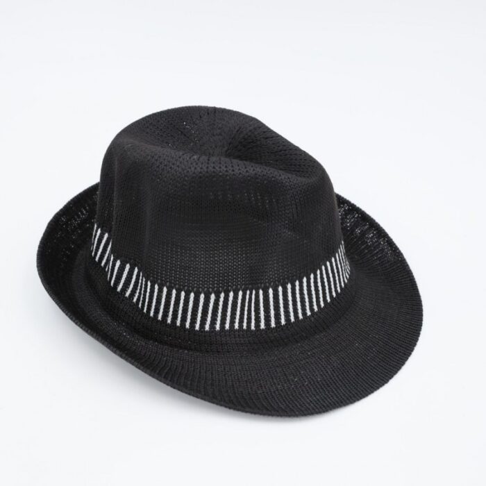 ⁦قبعة فيدورا للرجال لون أسود⁩ - الصورة ⁦3⁩