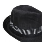 ⁦قبعة فيدورا للرجال لون أسود⁩ - الصورة ⁦4⁩