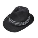⁦قبعة فيدورا للرجال لون أسود⁩ - الصورة ⁦5⁩