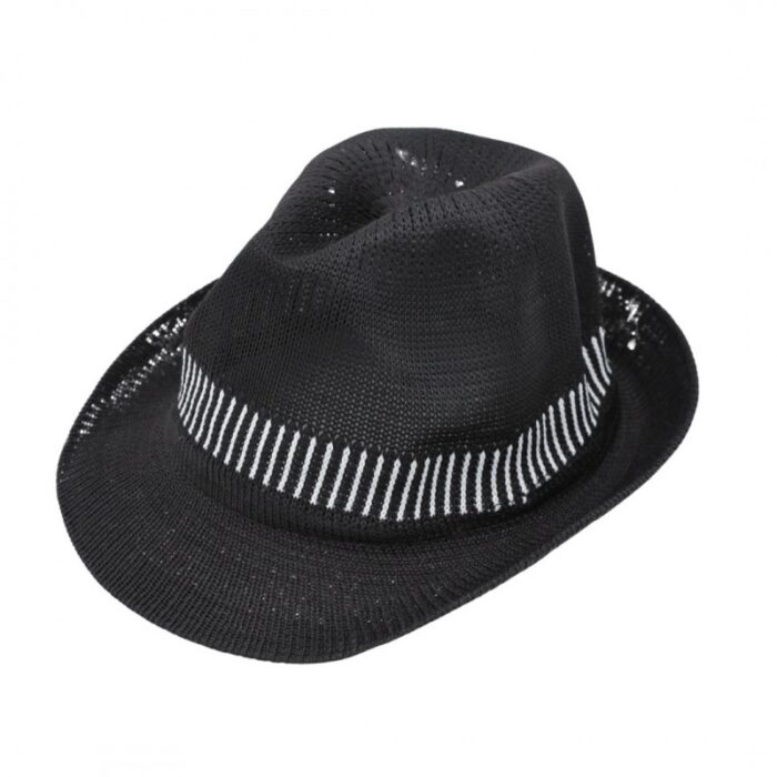 ⁦قبعة فيدورا للرجال لون أسود⁩ - الصورة ⁦5⁩