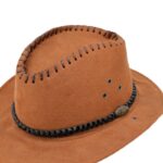 ⁦قبعة cowboy للرجال لون بني⁩ - الصورة ⁦4⁩