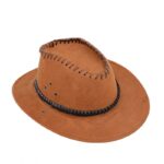 ⁦قبعة cowboy للرجال لون بني⁩ - الصورة ⁦5⁩