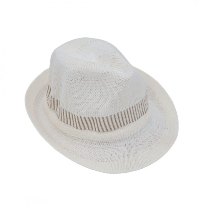 ⁦قبعة فيدورا للرجال لون أبيض⁩ - الصورة ⁦2⁩