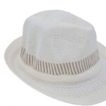 ⁦قبعة فيدورا للرجال لون أبيض⁩ - الصورة ⁦3⁩