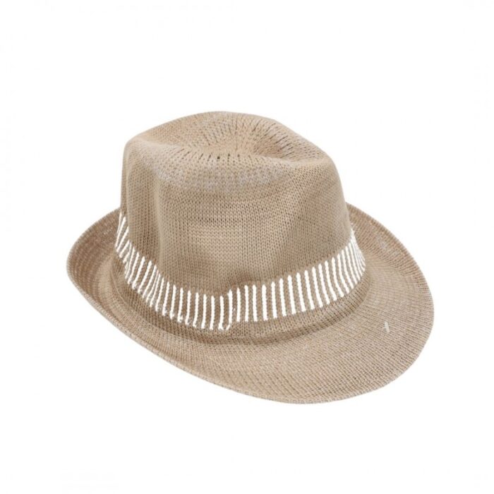 ⁦قبعة فيدورا للرجال لون بيج⁩ - الصورة ⁦3⁩