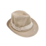 ⁦قبعة فيدورا للرجال لون بيج⁩ - الصورة ⁦4⁩