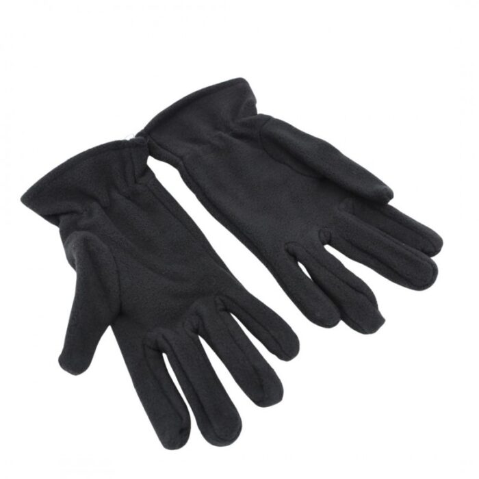 ⁦كفوف صوف للنساء لون أسود⁩ - الصورة ⁦2⁩