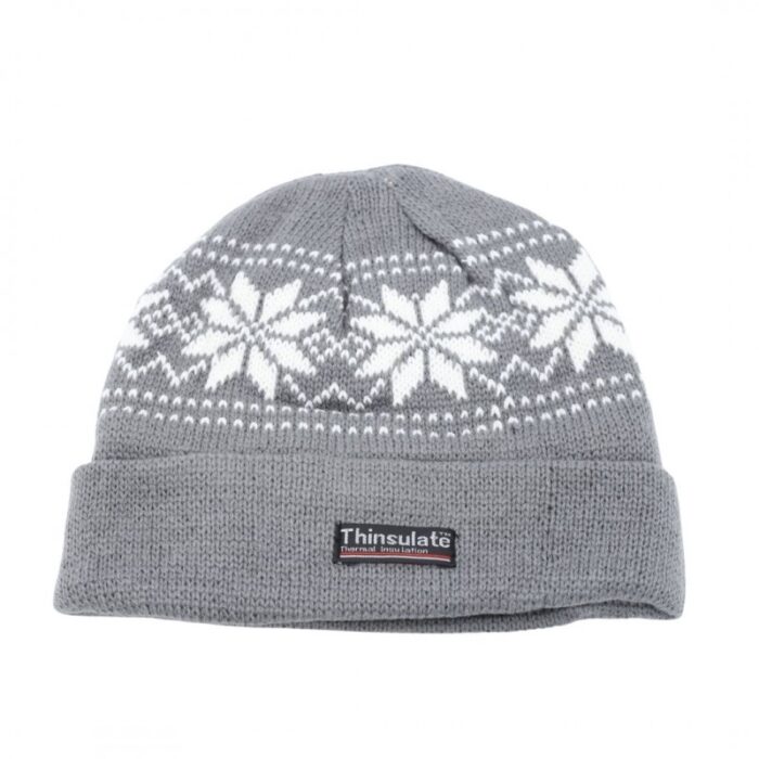 ⁦طاقية صوف لون رمادي⁩ - الصورة ⁦2⁩