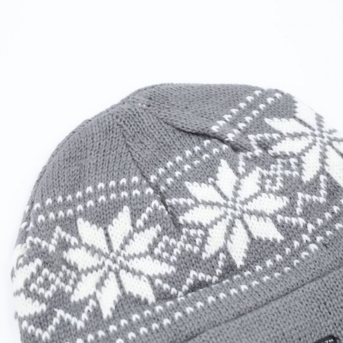 ⁦طاقية صوف لون رمادي⁩ - الصورة ⁦4⁩