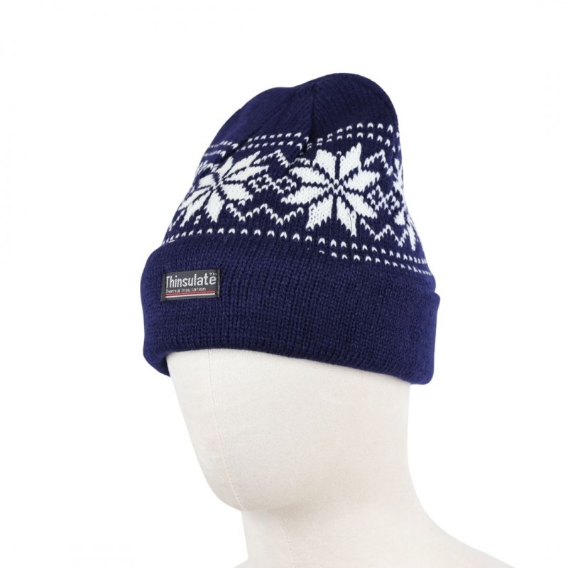 ⁦طاقية صوف لون كحلي⁩ - الصورة ⁦1⁩