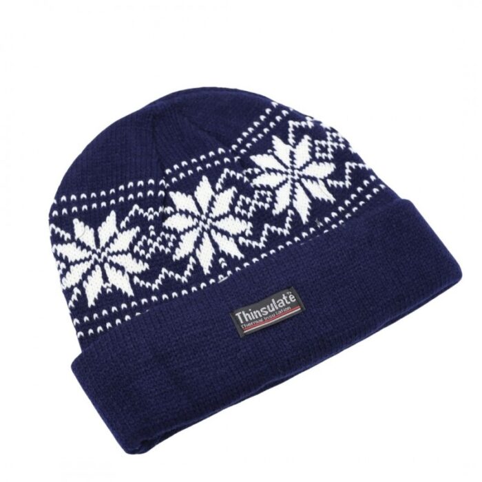 ⁦طاقية صوف لون كحلي⁩ - الصورة ⁦2⁩