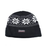 ⁦طاقية صوف لون أسود⁩ - الصورة ⁦4⁩