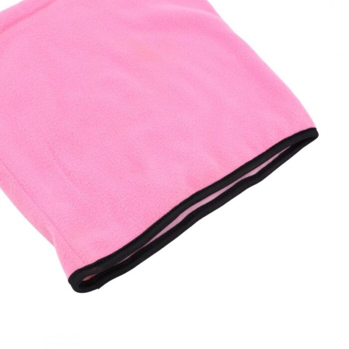 ⁦غطاء صوف للرقبة والرأس متعدد الاستعمالات لون زهري فاتح⁩ - الصورة ⁦2⁩