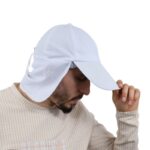 طاقية للرأس والرقبة للرجال لون أبيض