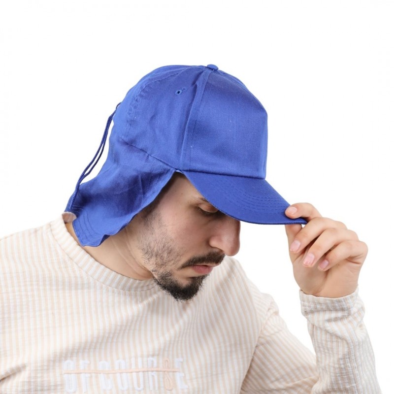 ⁦طاقية للرأس والرقبة للرجال لون أزرق⁩ - الصورة ⁦1⁩