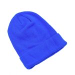 ⁦طاقية صوف لون نيلي⁩ - الصورة ⁦3⁩