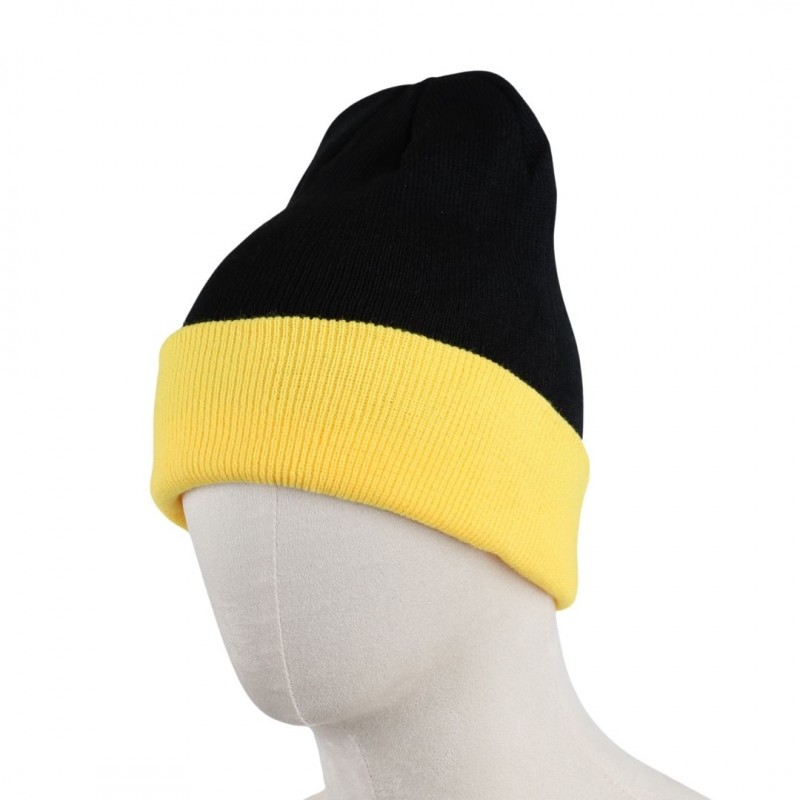 ⁦طاقية صوف لون أسود وأصفر⁩ - الصورة ⁦1⁩