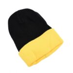 ⁦طاقية صوف لون أسود وأصفر⁩ - الصورة ⁦2⁩