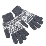 ⁦كفوف صوف لون سكني⁩ - الصورة ⁦2⁩