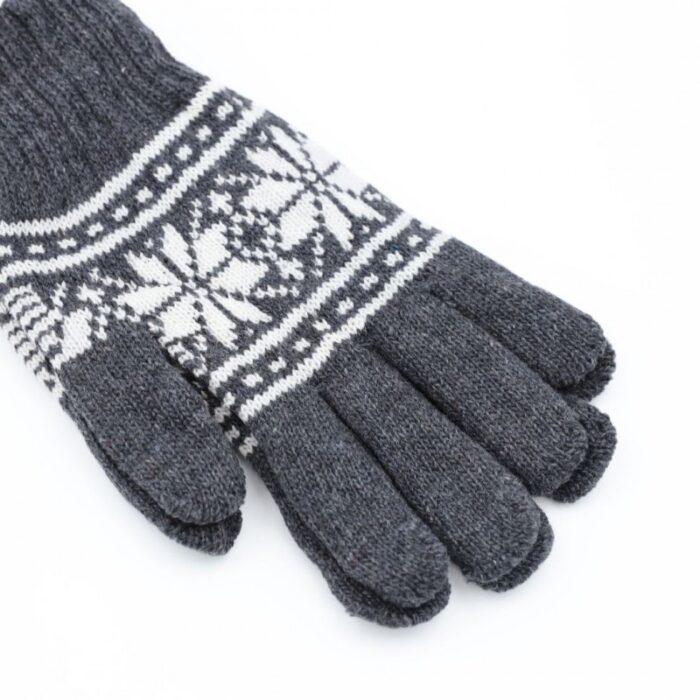 ⁦كفوف صوف لون سكني⁩ - الصورة ⁦3⁩