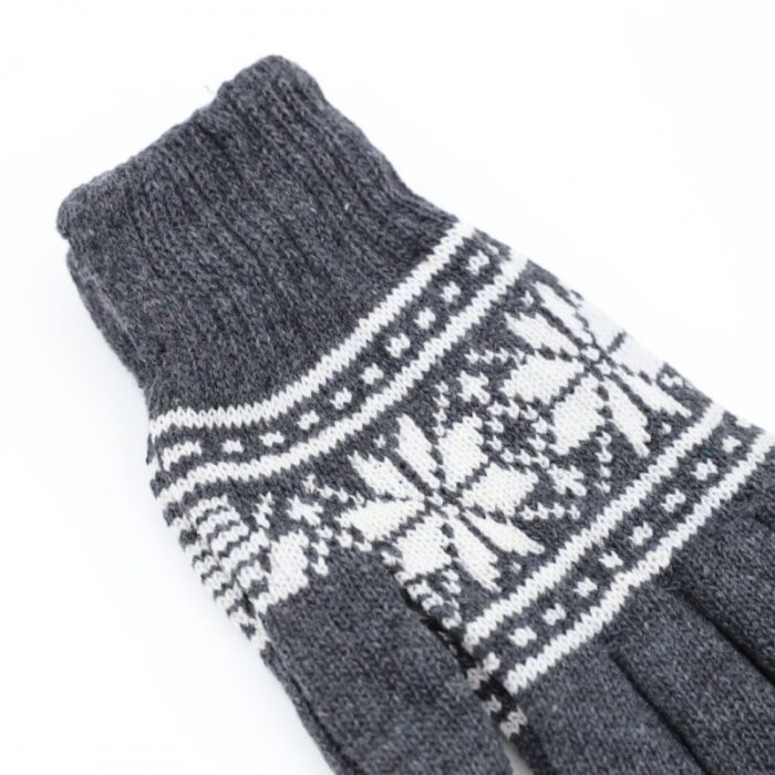 ⁦كفوف صوف لون سكني⁩ - الصورة ⁦4⁩