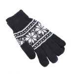 كفوف صوف لون أسود