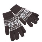 ⁦كفوف صوف لون بني⁩ - الصورة ⁦3⁩