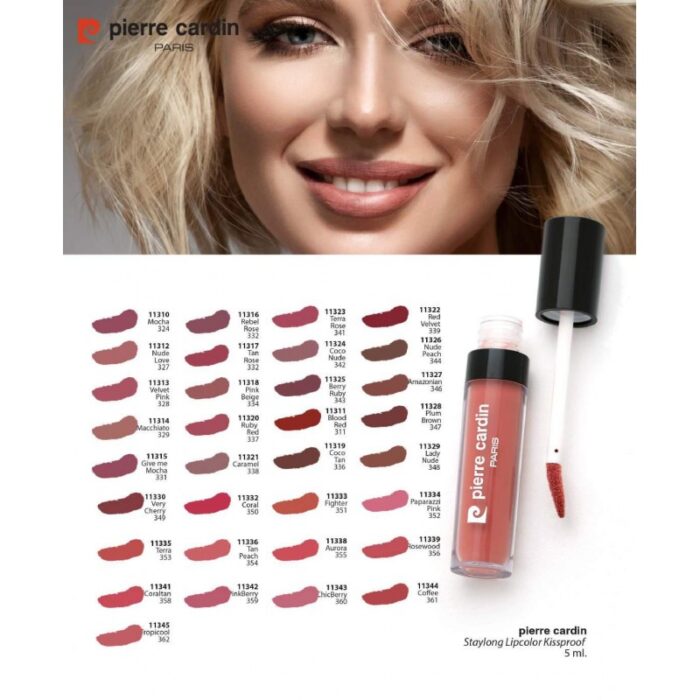 ⁦Pierre Cardin Staylong Lipcolor Kissproof Coffee 361 - أحمر شفاه درجة 361 من بيير كاردن⁩ - الصورة ⁦2⁩