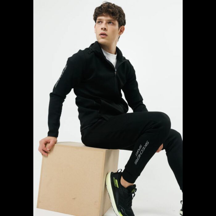 ⁦Skechers Men's Interlock Hooded Jacket⁩ - الصورة ⁦6⁩