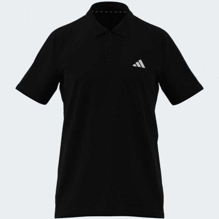 ⁦adidas Mens' Train Essentials Training Polo Shirt - Black⁩ - الصورة ⁦3⁩