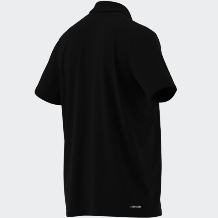 ⁦adidas Mens' Train Essentials Training Polo Shirt - Black⁩ - الصورة ⁦6⁩