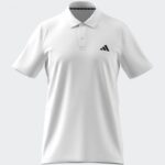 ⁦adidas Mens' Train Essentials Training Polo Shirt - White⁩ - الصورة ⁦3⁩