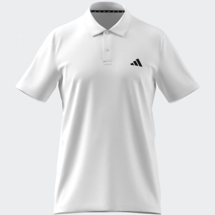 ⁦adidas Mens' Train Essentials Training Polo Shirt - White⁩ - الصورة ⁦3⁩