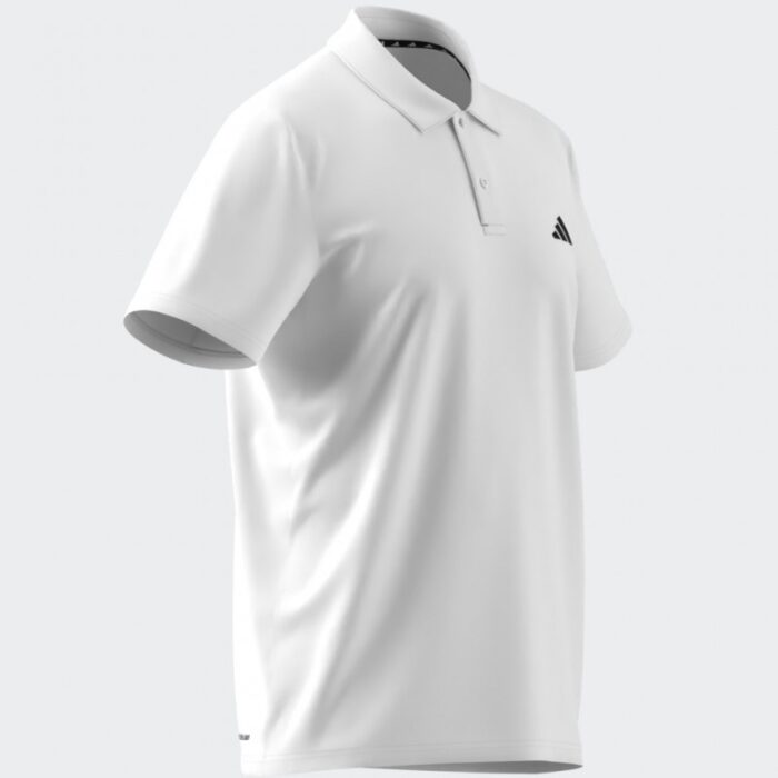 ⁦adidas Mens' Train Essentials Training Polo Shirt - White⁩ - الصورة ⁦4⁩