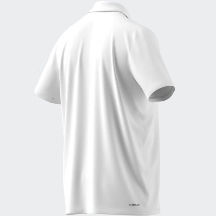 ⁦adidas Mens' Train Essentials Training Polo Shirt - White⁩ - الصورة ⁦6⁩