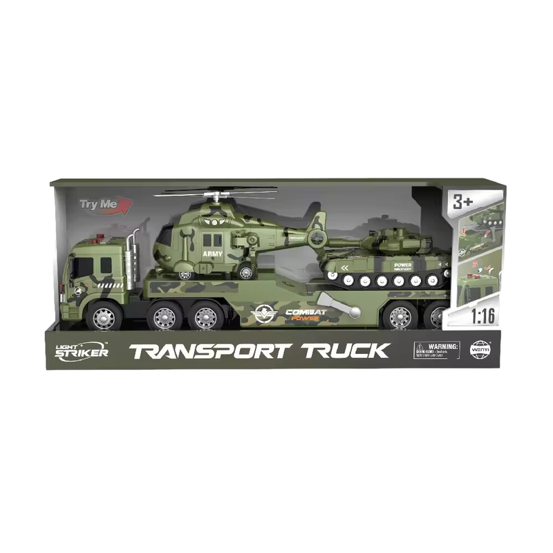 103377359_67dcbb54804d0 لعبة حاملة دبابة + طيارة transport truck - الصورة 1