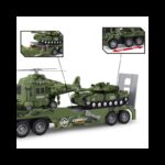 ⁦لعبة حاملة دبابة + طيارة transport truck⁩ - الصورة ⁦2⁩
