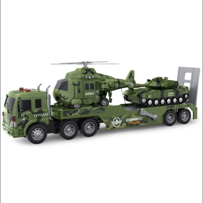 ⁦لعبة حاملة دبابة + طيارة transport truck⁩ - الصورة ⁦5⁩