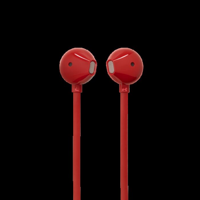 ⁦JBL Tune 305C USB Wired Hi-Res Earbud Headphones-Red⁩ - الصورة ⁦5⁩