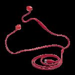 ⁦JBL Tune 305C USB Wired Hi-Res Earbud Headphones-Red⁩ - الصورة ⁦7⁩
