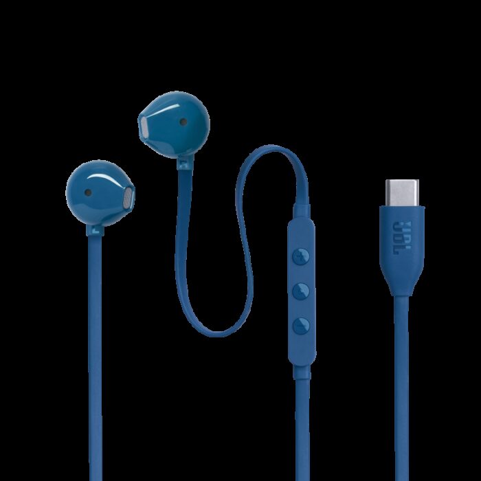 ⁦JBL Tune 305C USB Wired Hi-Res Earbud Headphones-Blue⁩ - الصورة ⁦8⁩