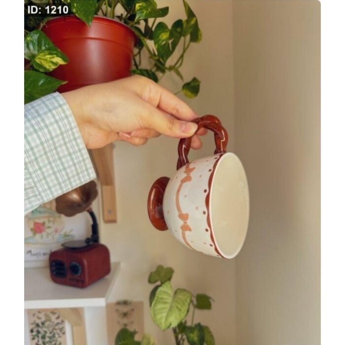 ⁦مج حجم كبير لون بني⁩ - الصورة ⁦2⁩