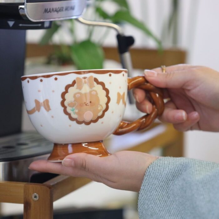 ⁦مج حجم كبير لون بني⁩ - الصورة ⁦5⁩