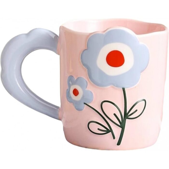 103377478_67dcbc0aa0fc3 مج بتصميم وردة يد عريضة لون زهري - الصورة 1