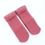 ⁦جوارب شتوية للأطفال (2 زوجين) لون زهري غامق⁩ - الصورة ⁦2⁩