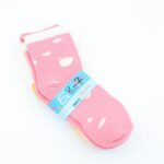 ⁦جوارب شتوية طويلة للأطفال (3 أزواج) بألوان متعددة⁩ - الصورة ⁦2⁩