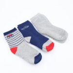 ⁦جوارب شتوية طويلة للأطفال (3 أزواج) بألوان متعددة⁩ - الصورة ⁦3⁩